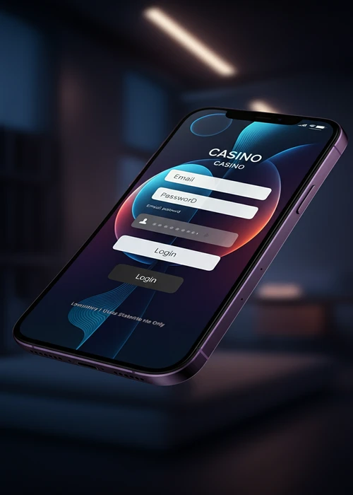 Capture d'écran de la page de connexion sécurisée d'AllySpin Casino, avec champ email et mot de passe
